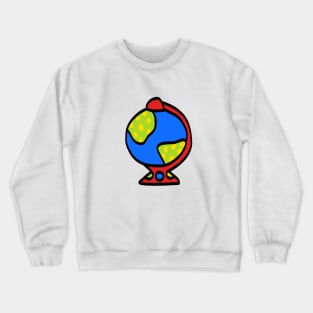 Cartoon Earth Crewneck Sweatshirt